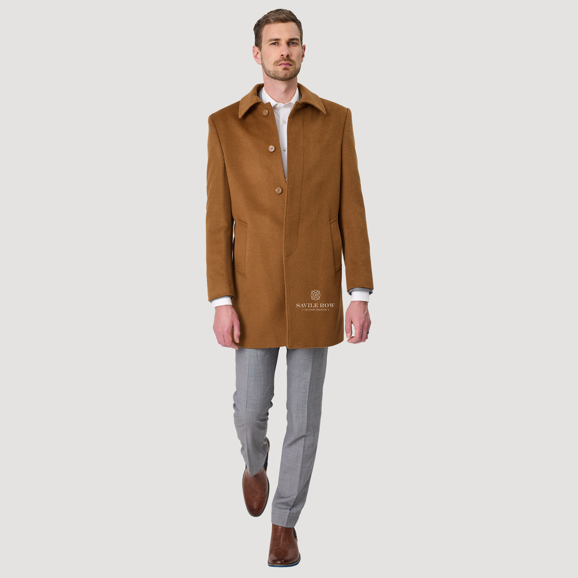 STEPHEN CLASSIC OVERCOAT CAMEL OC4
