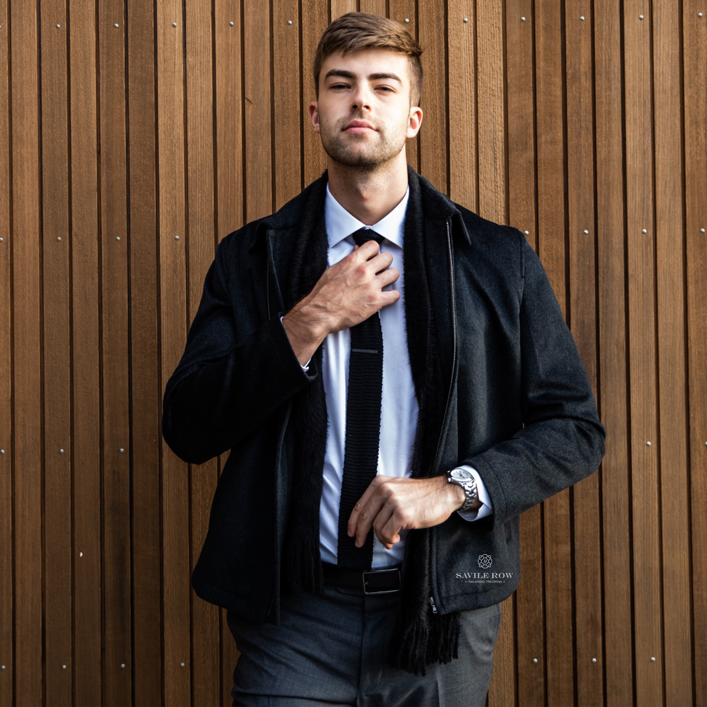 JONATHAN ZIP FRONT JACKET BLACK OC1