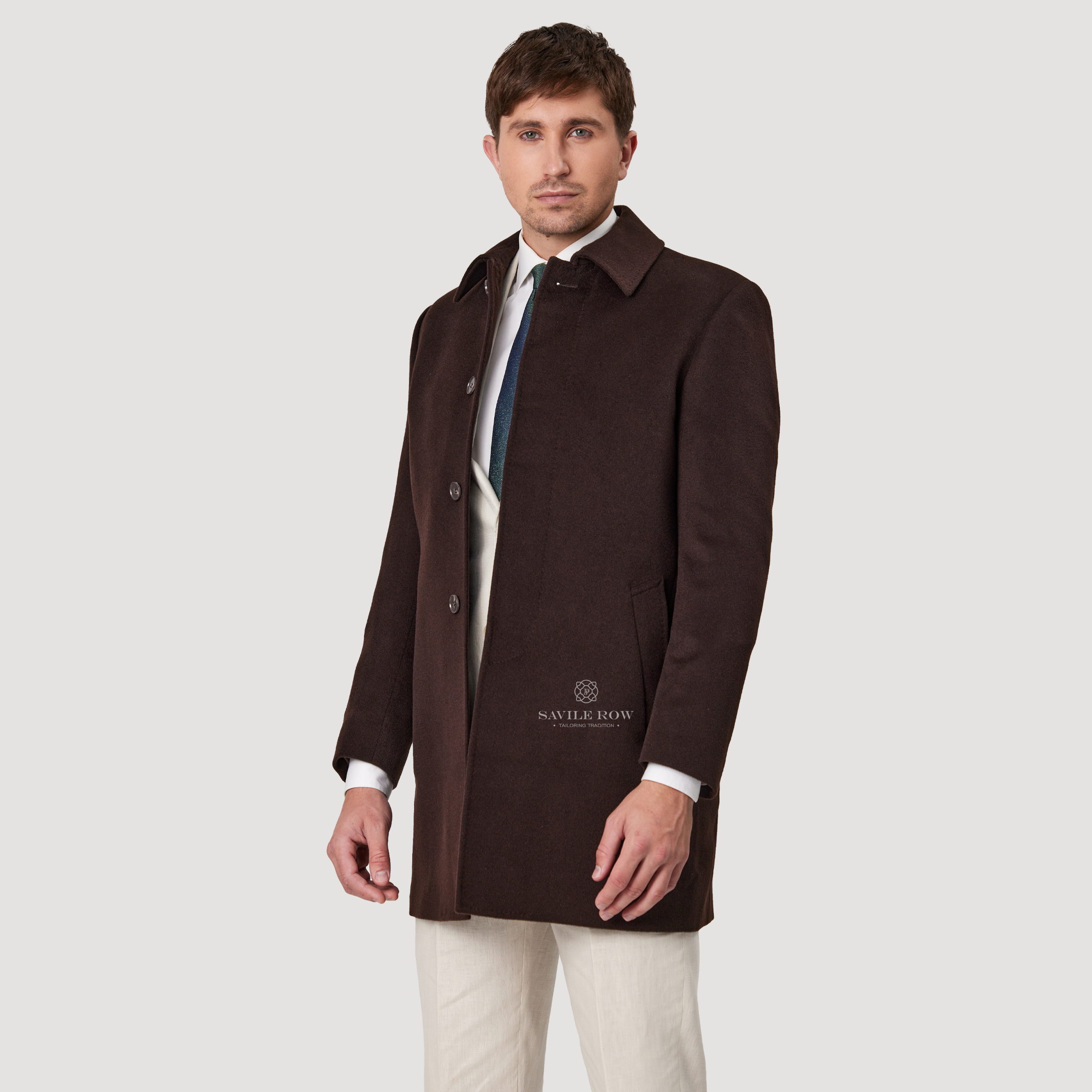 STEPHEN CLASSIC OVERCOAT  CHOCOLATE OC5